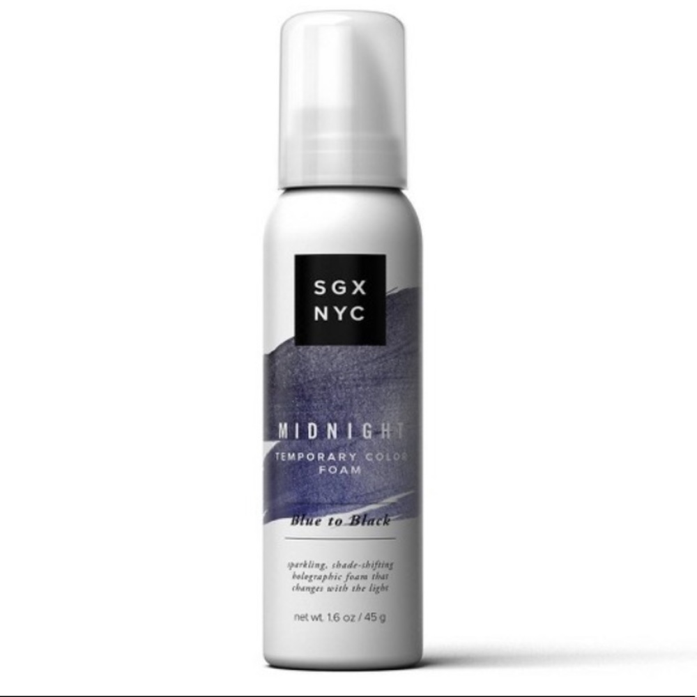 🔥5/$25🔥SGX NYC Midnight Tenporary Hair Color Foam: Blue to Black